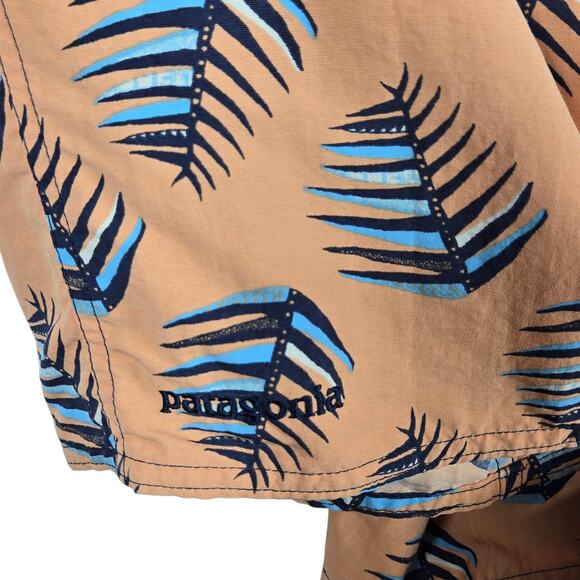 Patagonia Wavefarer Board Short Youth 16 Swim Trunks Outdoor Palm Print 10" READ - Picture 8 of 12